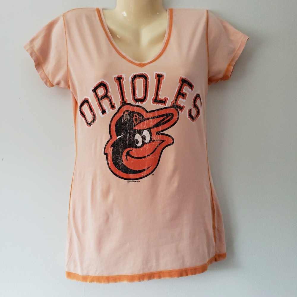 Orioles Orange Vintage Style Logo Tee Medium
